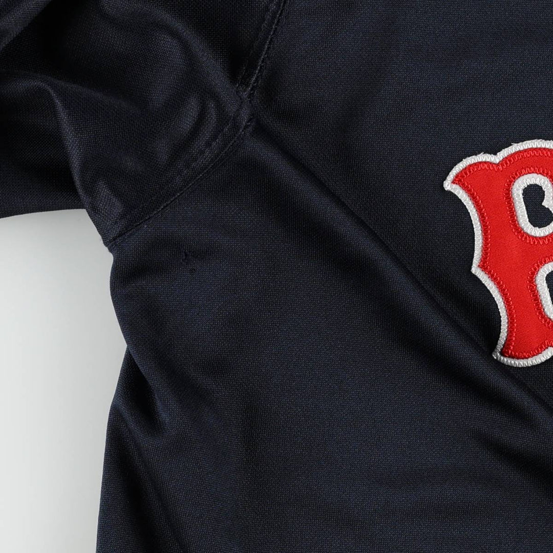 90s-00'S Majestic MLB Boston Red Sox Game Shirt Baseball Shirt Men's XL (approx.) unclear navy blue type Vintage Second Hand