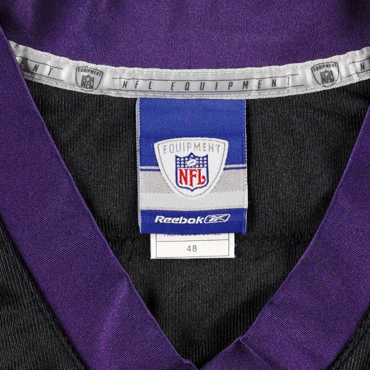 Reebok NFL Baltimore Ravens V-Neck Mesh Game Shirt Football Shirt Men's XL (approx.) Nylon black type Vintage Second Hand