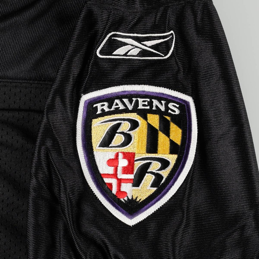 Reebok NFL Baltimore Ravens V-Neck Mesh Game Shirt Football Shirt Men's XL (approx.) Nylon black type Vintage Second Hand