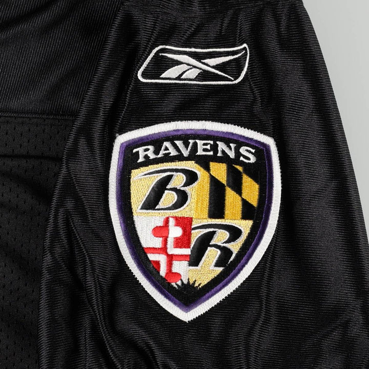 Reebok NFL Baltimore Ravens V-Neck Mesh Game Shirt Football Shirt Men's XL (approx.) Nylon black type Vintage Second Hand