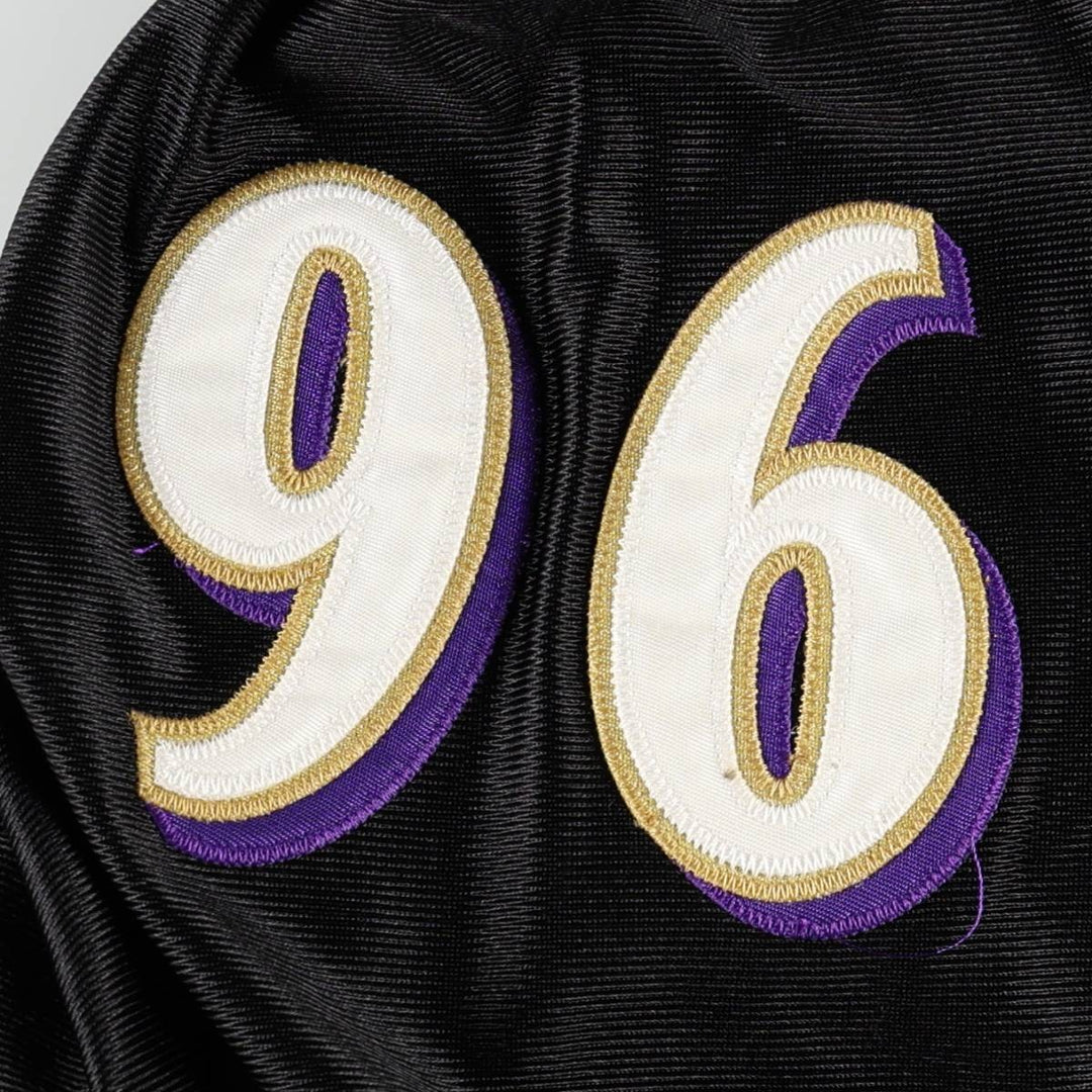 Reebok NFL Baltimore Ravens V-Neck Mesh Game Shirt Football Shirt Men's XL (approx.) Nylon black type Vintage Second Hand