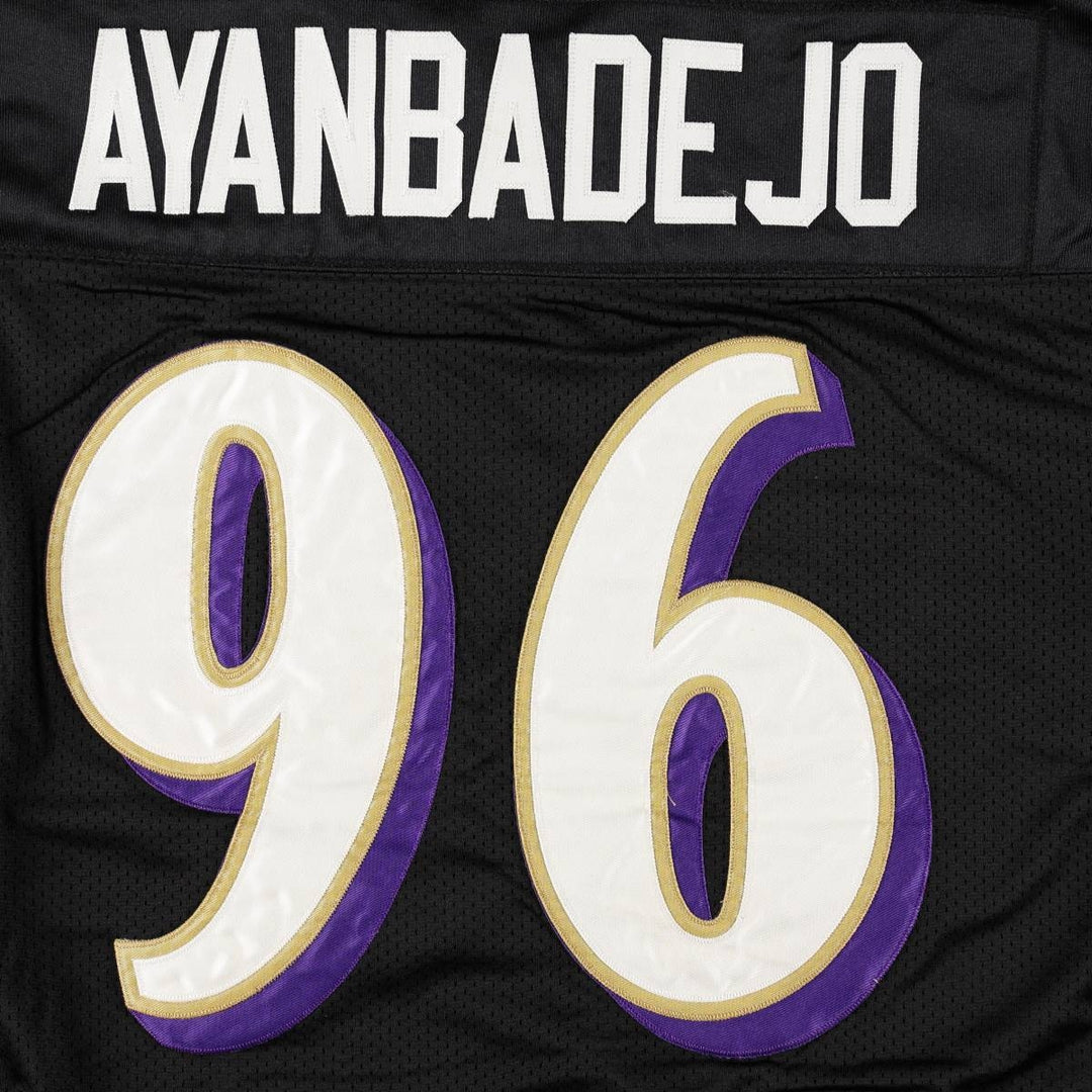 Reebok NFL Baltimore Ravens V-Neck Mesh Game Shirt Football Shirt Men's XL (approx.) Nylon black type Vintage Second Hand