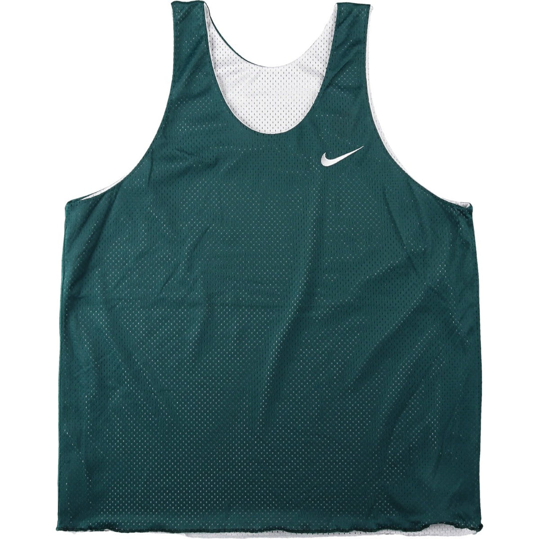 90'S Nike Reversible Mesh Tank Top Game Shirt, Men's Size L (approx.), Vintage Nylon green type Vintage Second Hand