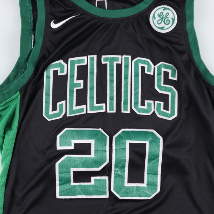 Nike NBA Boston Celtics Mesh Game Shirt Replica Uniform (Men's Size M) unclear black type Vintage Second Hand