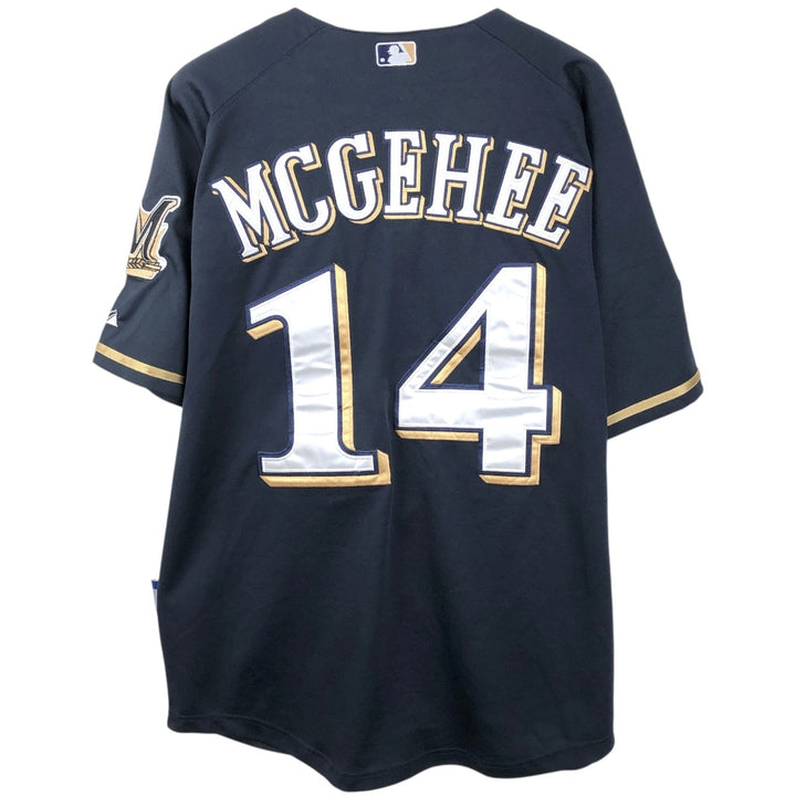 Big Size MLB Milwaukee Brewers Game Shirt Baseball Shirt Men's XXXL Equivalent unclear navy blue type Vintage Second Hand