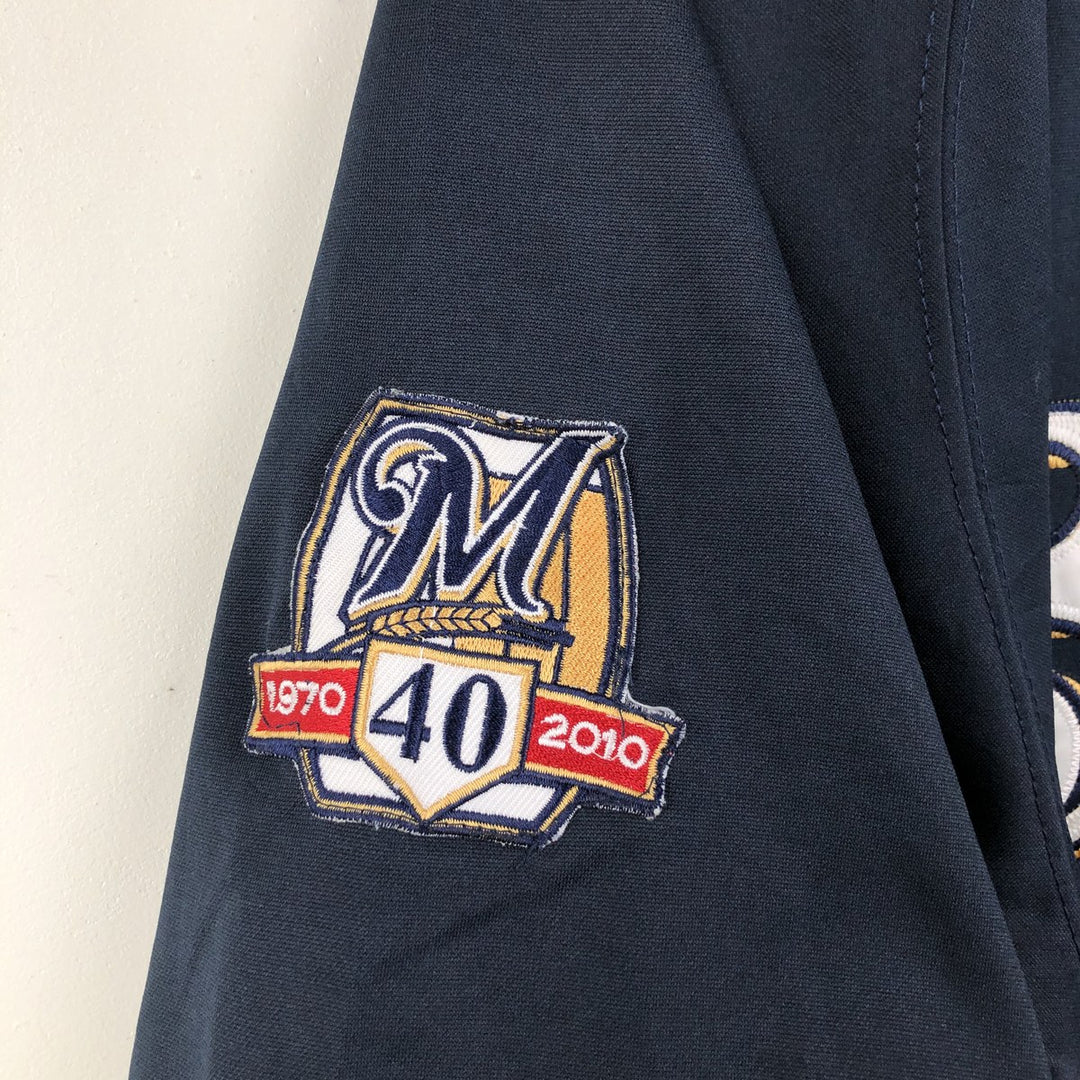 Big Size MLB Milwaukee Brewers Game Shirt Baseball Shirt Men's XXXL Equivalent unclear navy blue type Vintage Second Hand