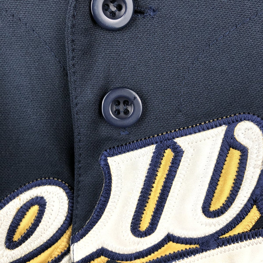 Big Size MLB Milwaukee Brewers Game Shirt Baseball Shirt Men's XXXL Equivalent unclear navy blue type Vintage Second Hand