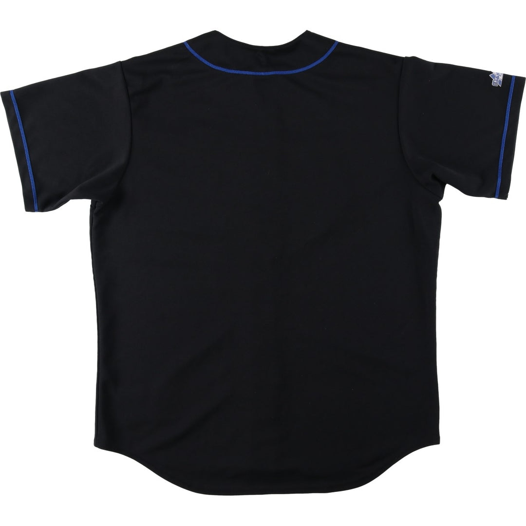 90s-00'S Majestic MLB New York Mets Game Shirt Baseball Shirt Men's Size L polyester black type Vintage Second Hand