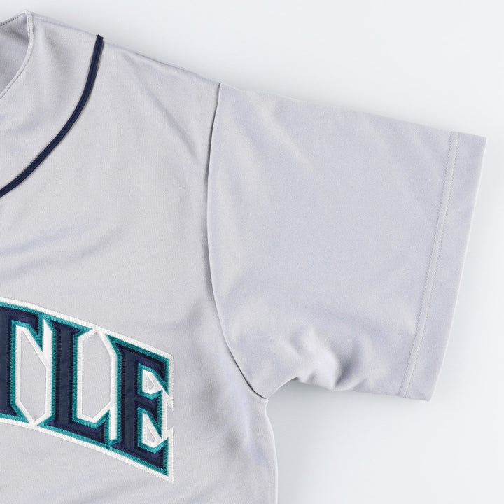 90s-00'S Majestic MLB Seattle Mariners Game Shirt Baseball Shirt Men's Size M (Equivalent) Vintage unclear gray type Vintage Second Hand