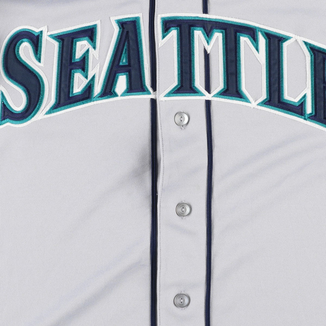 90s-00'S Majestic MLB Seattle Mariners Game Shirt Baseball Shirt Men's Size M (Equivalent) Vintage unclear gray type Vintage Second Hand
