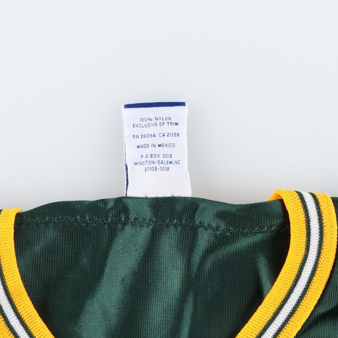 90'S Champion NFL Green Bay Packers Mesh V-Neck Game Shirt Football Shirt Men's XL (approx.) Nylon Green type dark green Vintage Second Hand