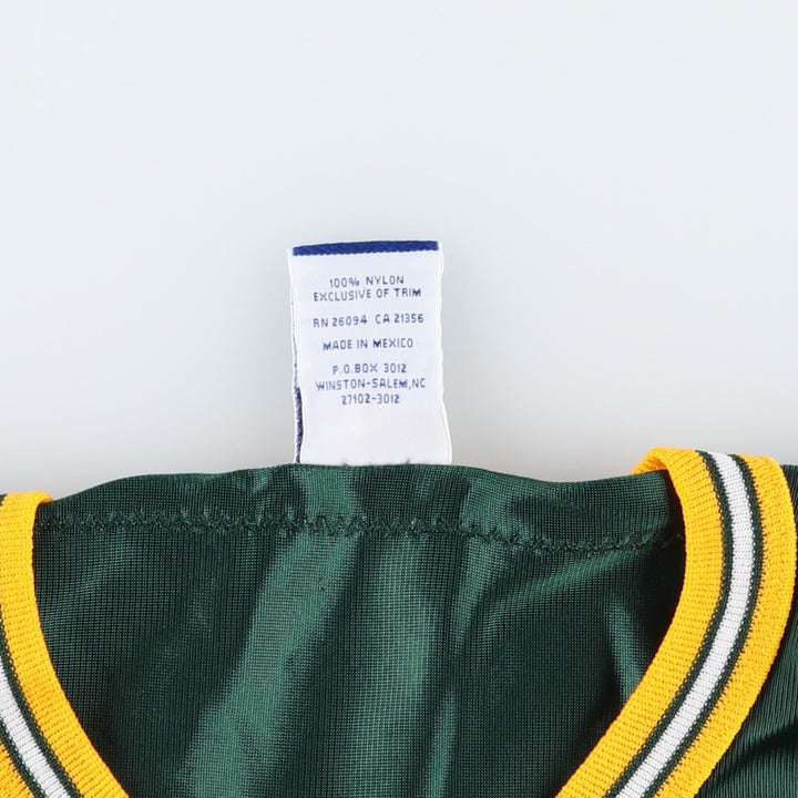 90'S Champion NFL Green Bay Packers Mesh V-Neck Game Shirt Football Shirt Men's XL (approx.) Nylon Green type dark green Vintage Second Hand
