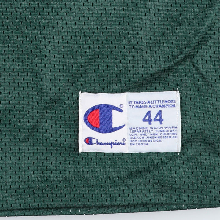 90'S Champion NFL Green Bay Packers Mesh V-Neck Game Shirt Football Shirt Men's XL (approx.) Nylon Green type dark green Vintage Second Hand