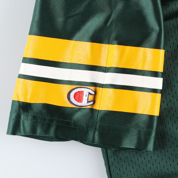 90'S Champion NFL Green Bay Packers Mesh V-Neck Game Shirt Football Shirt Men's XL (approx.) Nylon Green type dark green Vintage Second Hand