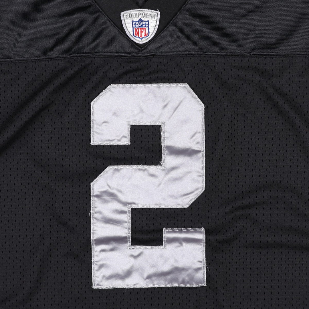 Reebok NFL Las Vegas Raiders V-Neck Mesh Game Shirt Football Shirt Men's XXL equivalent polyester black type Vintage Second Hand