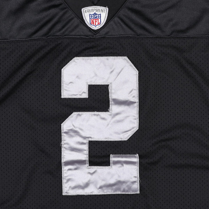 Reebok NFL Las Vegas Raiders V-Neck Mesh Game Shirt Football Shirt Men's XXL equivalent polyester black type Vintage Second Hand