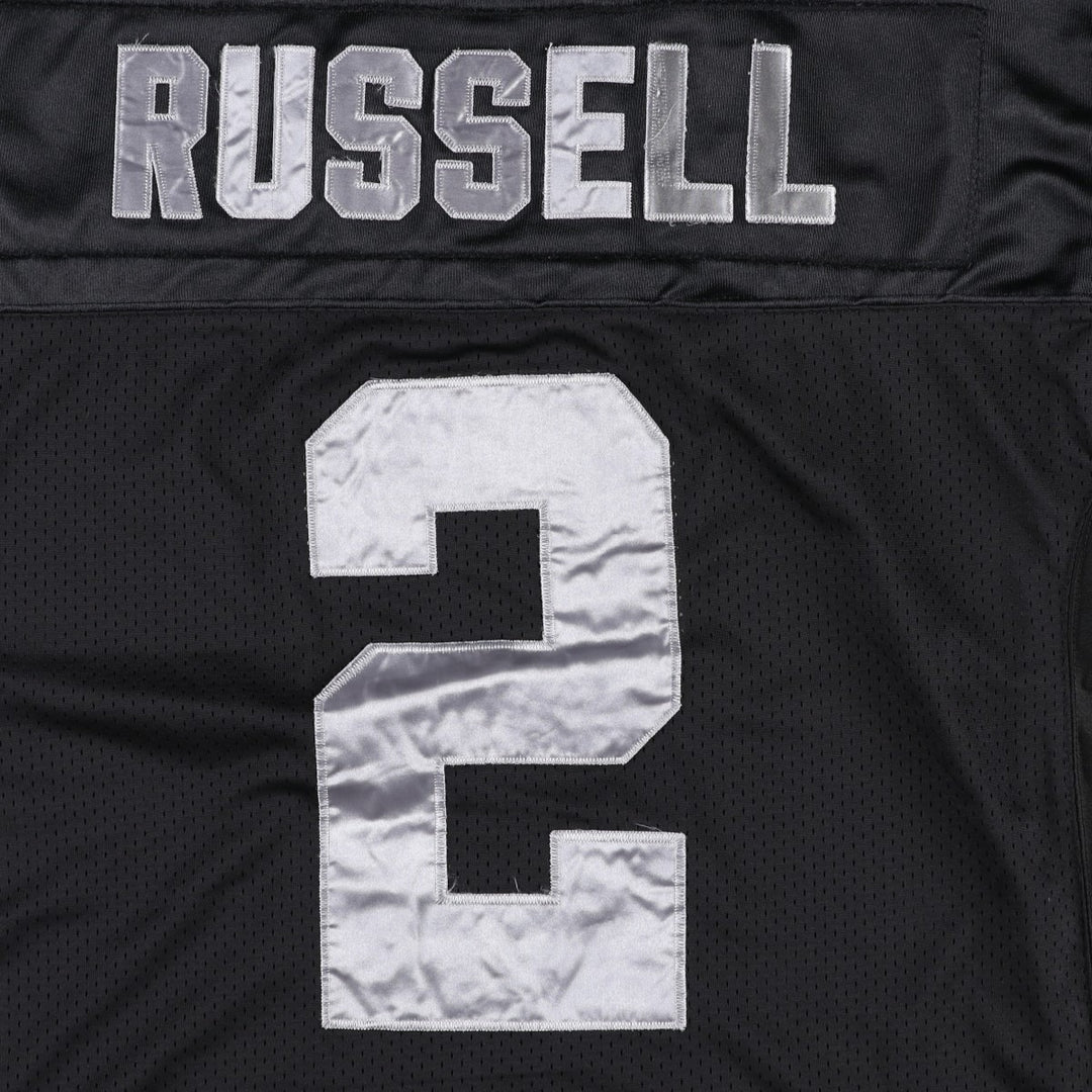 Reebok NFL Las Vegas Raiders V-Neck Mesh Game Shirt Football Shirt Men's XXL equivalent polyester black type Vintage Second Hand