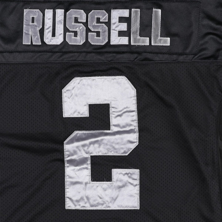 Reebok NFL Las Vegas Raiders V-Neck Mesh Game Shirt Football Shirt Men's XXL equivalent polyester black type Vintage Second Hand