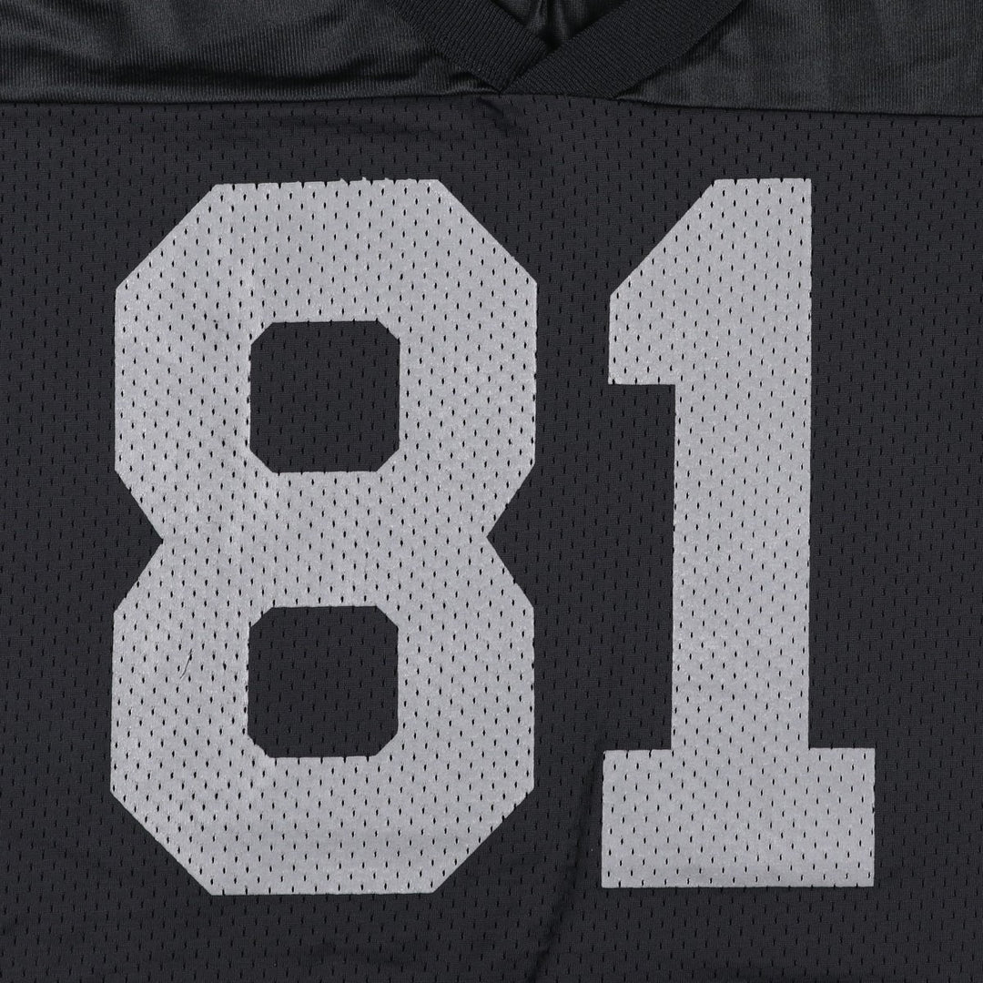 Champion NFL Oakland Raiders Mesh Game Shirt Football Shirt Made in USA Men's XXL equivalent Nylon black type Vintage Second Hand