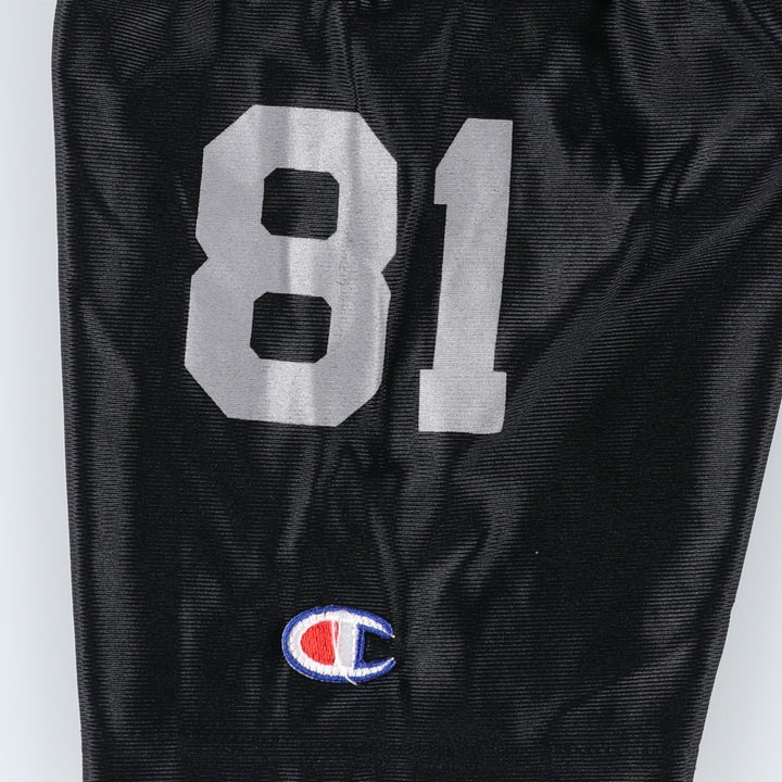 Champion NFL Oakland Raiders Mesh Game Shirt Football Shirt Made in USA Men's XXL equivalent Nylon black type Vintage Second Hand