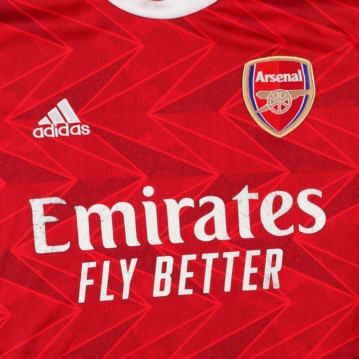 Adidas CLIMALITE Arsenal FC all-over print mesh soccer jersey game shirt, men's size M. polyester red type Vintage Second Hand