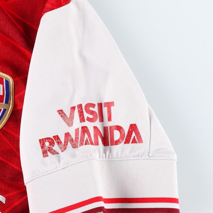 Adidas CLIMALITE Arsenal FC all-over print mesh soccer jersey game shirt, men's size M. polyester red type Vintage Second Hand