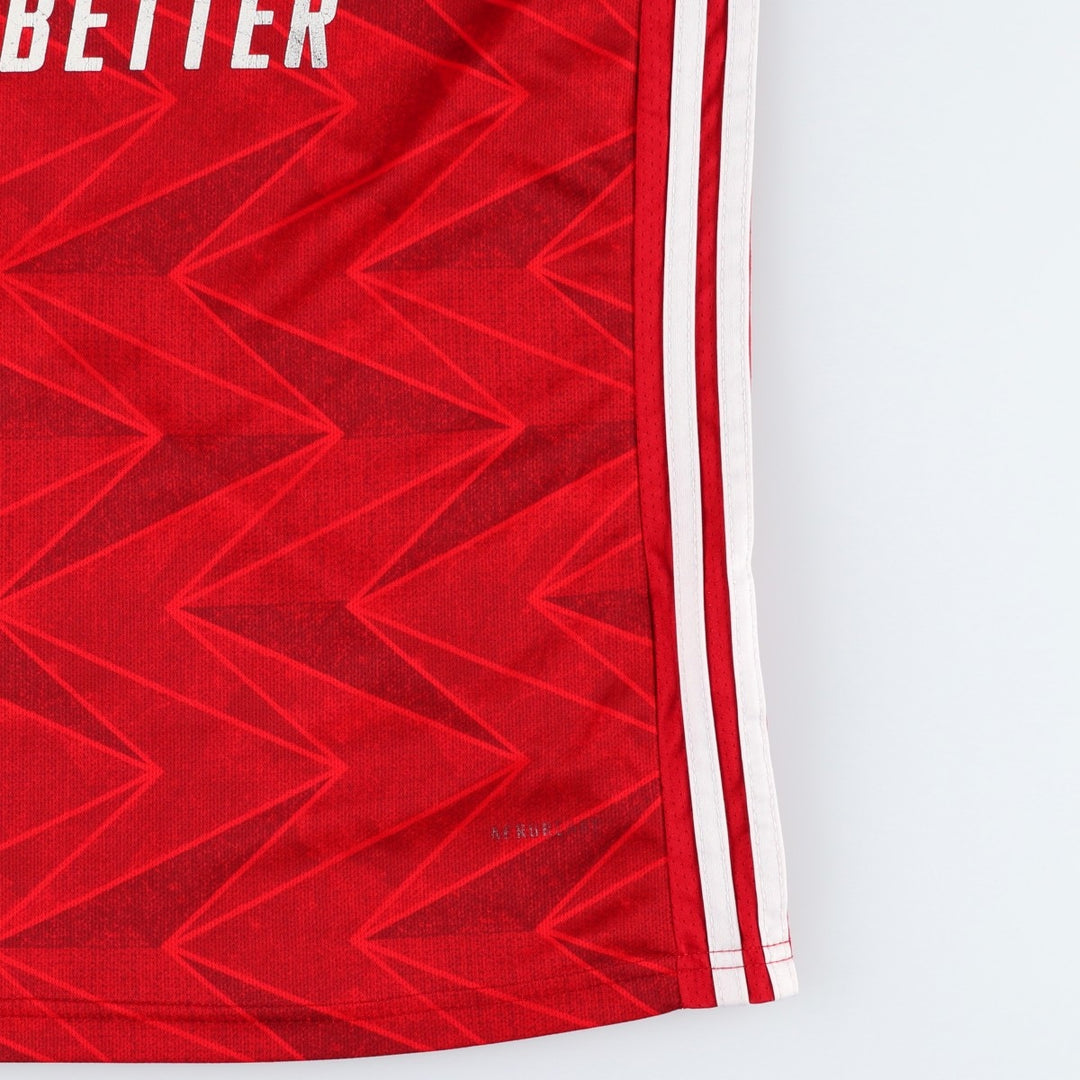 Adidas CLIMALITE Arsenal FC all-over print mesh soccer jersey game shirt, men's size M. polyester red type Vintage Second Hand
