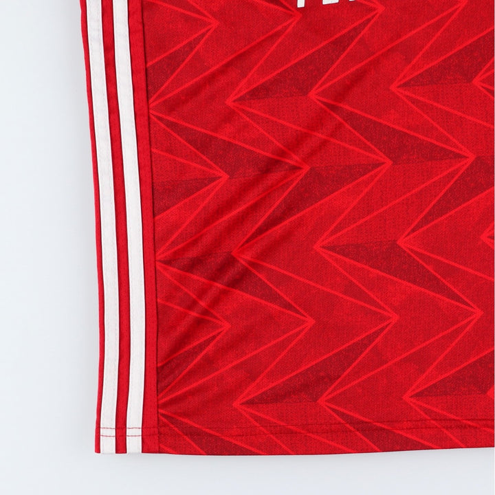 Adidas CLIMALITE Arsenal FC all-over print mesh soccer jersey game shirt, men's size M. polyester red type Vintage Second Hand