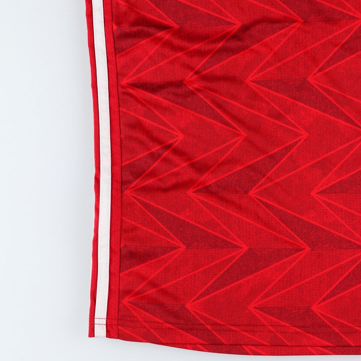 Adidas CLIMALITE Arsenal FC all-over print mesh soccer jersey game shirt, men's size M. polyester red type Vintage Second Hand
