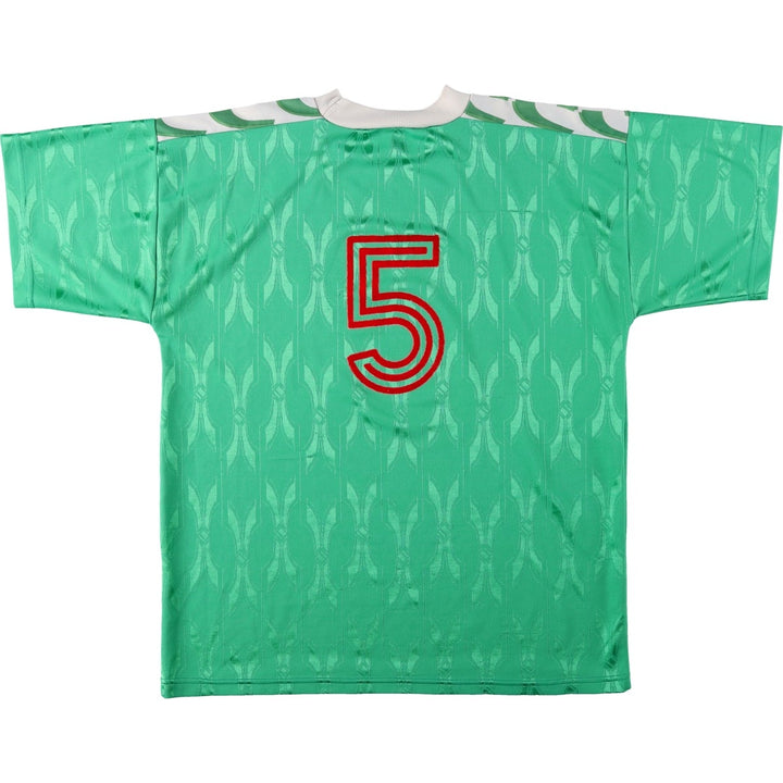 Puma all-over print soccer uniform game shirt, men's size XL equivalent, vintage. unclear green type Vintage Second Hand