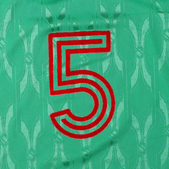 Puma all-over print soccer uniform game shirt, men's size XL equivalent, vintage. unclear green type Vintage Second Hand