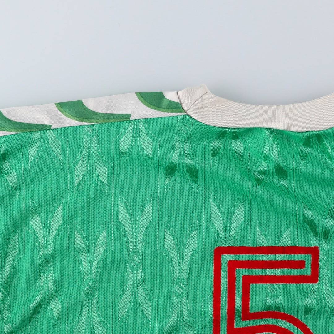 Puma all-over print soccer uniform game shirt, men's size XL equivalent, vintage. unclear green type Vintage Second Hand