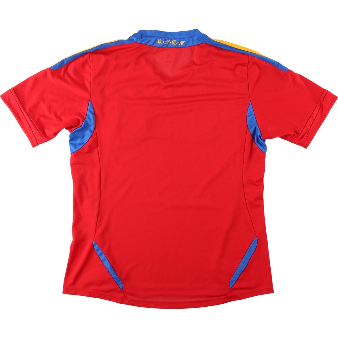 Adidas CLIMA COOL Spain National Team V-Neck Mesh Soccer Jersey Game Shirt (Men's Size L) polyester red type Vintage Second Hand