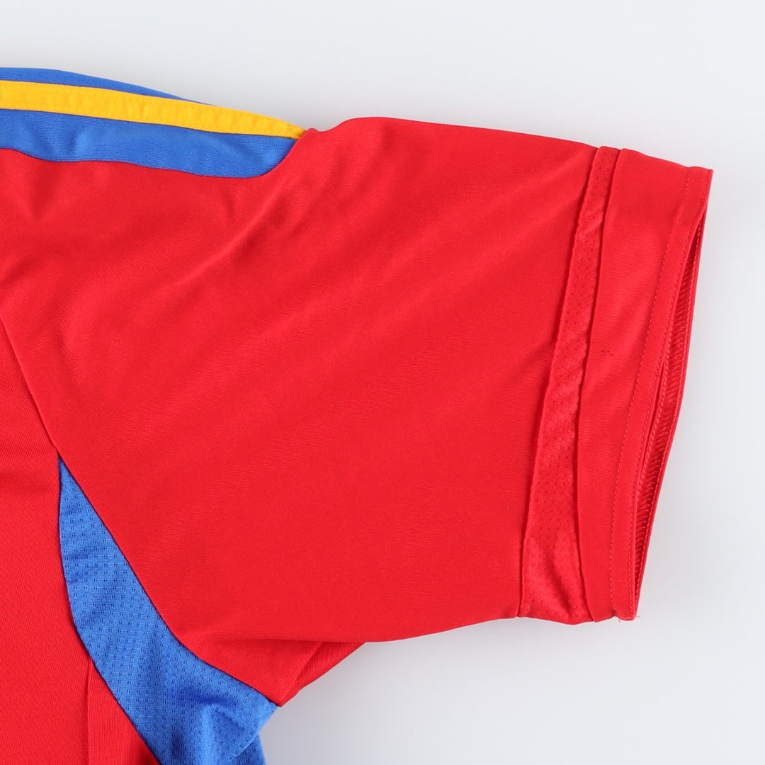 Adidas CLIMA COOL Spain National Team V-Neck Mesh Soccer Jersey Game Shirt (Men's Size L) polyester red type Vintage Second Hand