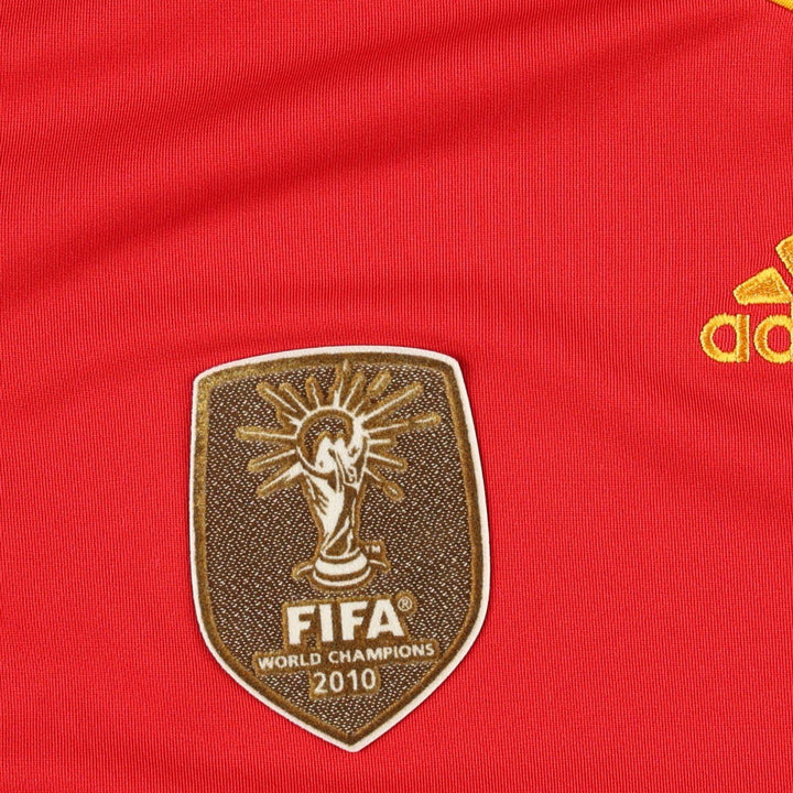 Adidas CLIMA COOL Spain National Team V-Neck Mesh Soccer Jersey Game Shirt (Men's Size L) polyester red type Vintage Second Hand