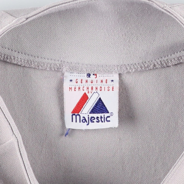 Majestic MLB NEW YORK YANKEES Game Shirt Baseball Shirt Men's Size L unclear gray type Vintage Second Hand