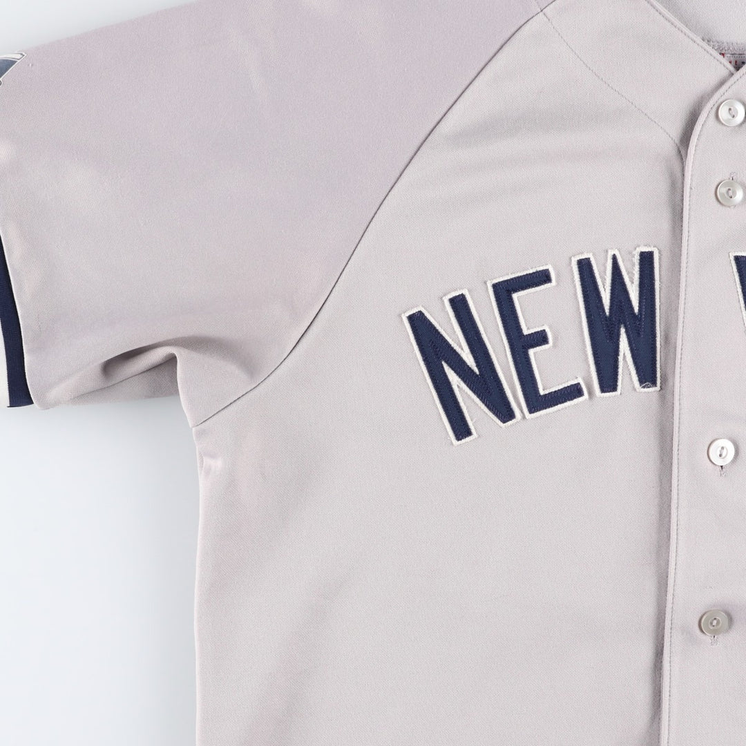 Majestic MLB NEW YORK YANKEES Game Shirt Baseball Shirt Men's Size L unclear gray type Vintage Second Hand