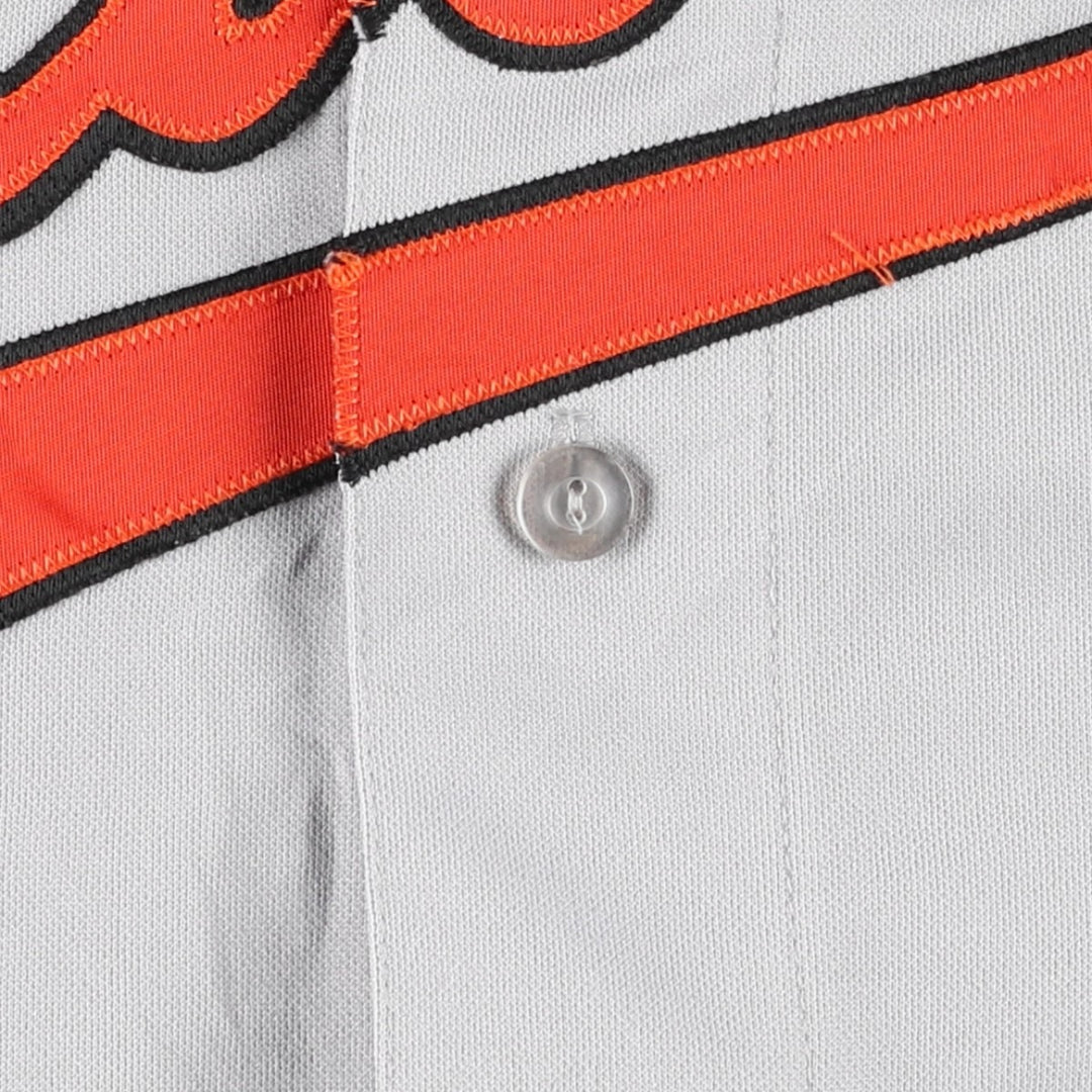 1990'S Majestic Baltimore Orioles Game Shirt Baseball Shirt Made in USA Men's Size L (Equivalent) Vintage polyester gray type Vintage Second Hand