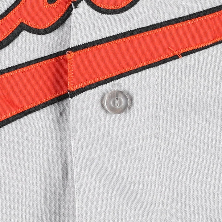 1990'S Majestic Baltimore Orioles Game Shirt Baseball Shirt Made in USA Men's Size L (Equivalent) Vintage polyester gray type Vintage Second Hand