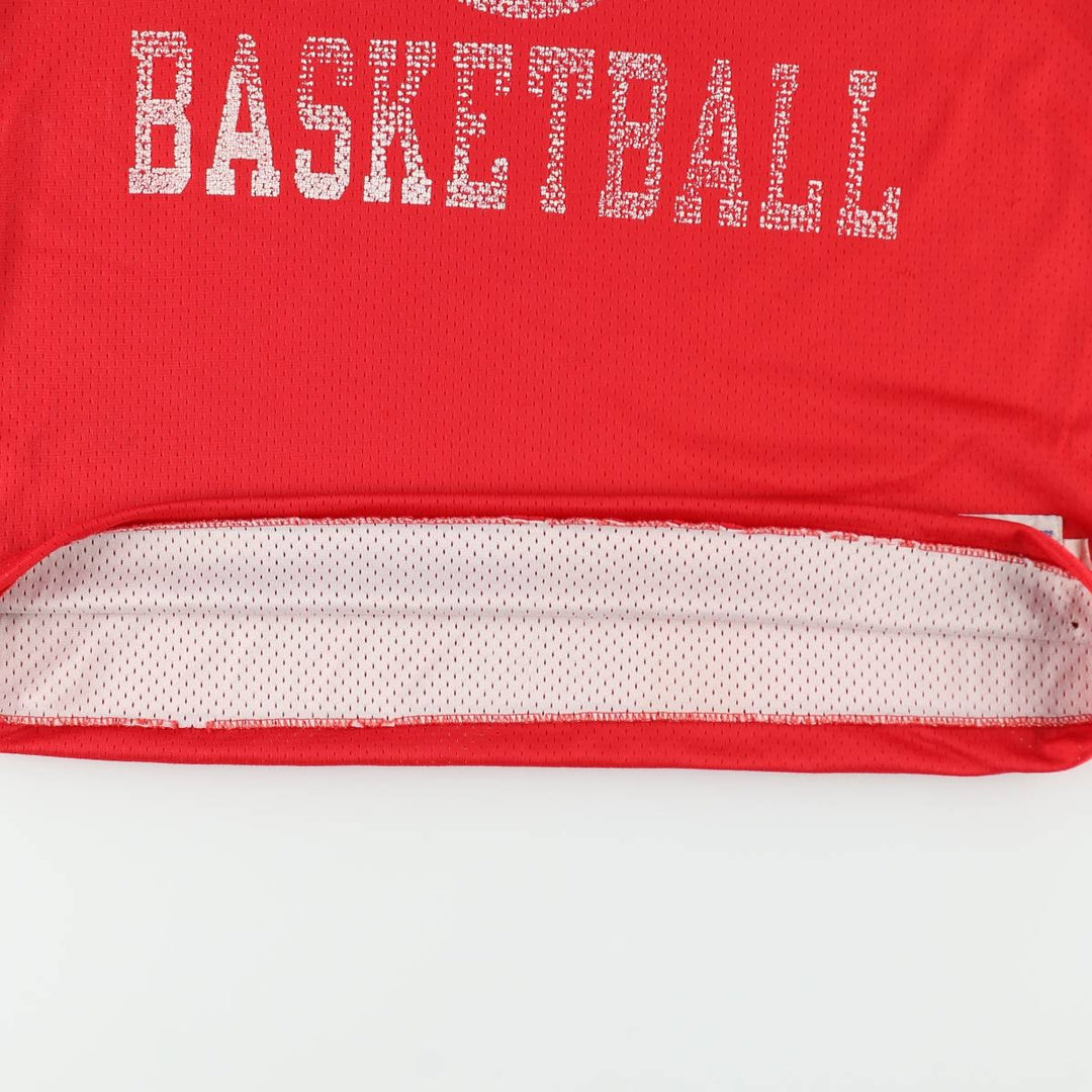Champion College Mesh Game Shirt Replica Uniform, Made in USA, Men's Size XL (approx.) unclear red type Vintage Second Hand