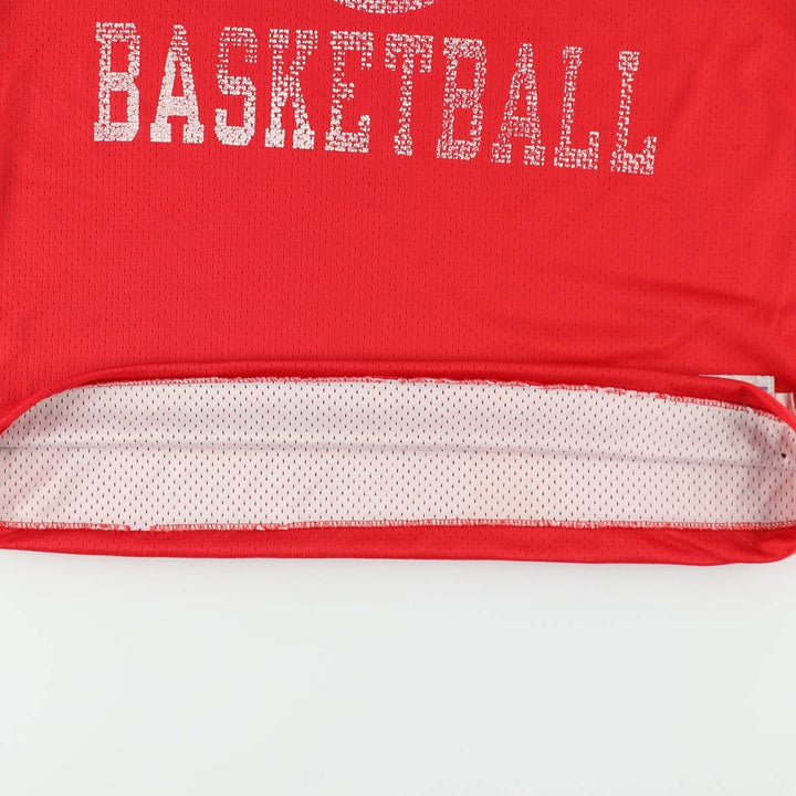Champion College Mesh Game Shirt Replica Uniform, Made in USA, Men's Size XL (approx.) unclear red type Vintage Second Hand