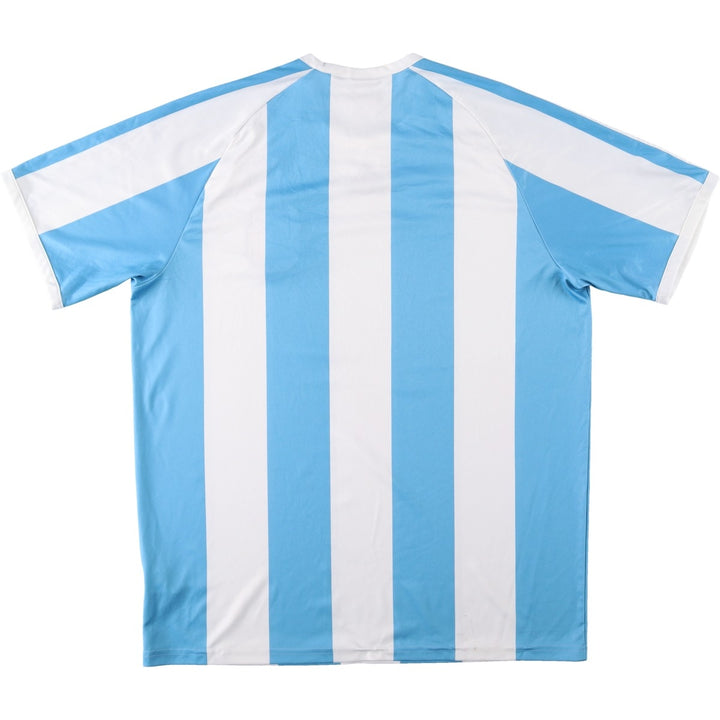 2000'S Adidas Argentina national team stripe pattern soccer jersey game shirt, men's size L (approx.) polyester Blue type light blue Vintage Second Hand