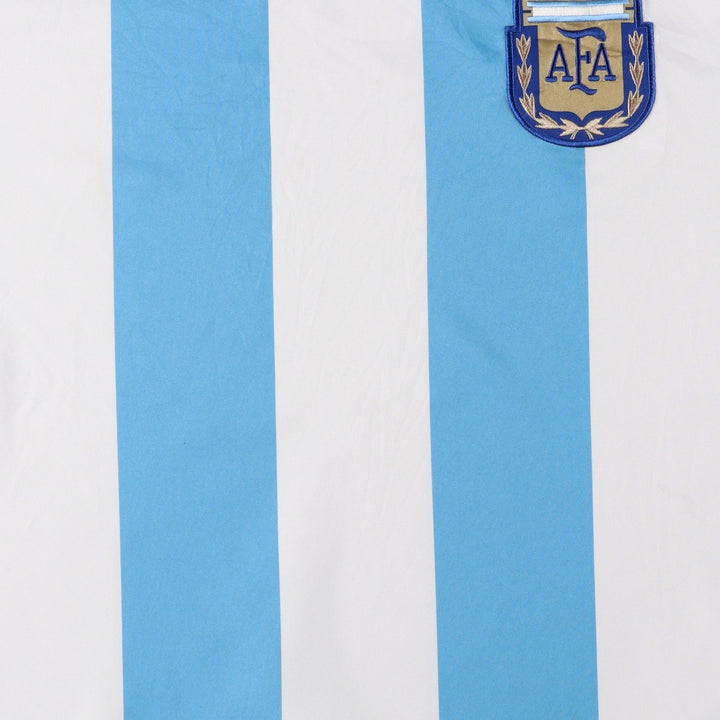 2000'S Adidas Argentina national team stripe pattern soccer jersey game shirt, men's size L (approx.) polyester Blue type light blue Vintage Second Hand