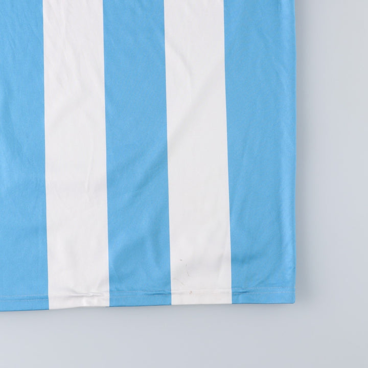 2000'S Adidas Argentina national team stripe pattern soccer jersey game shirt, men's size L (approx.) polyester Blue type light blue Vintage Second Hand
