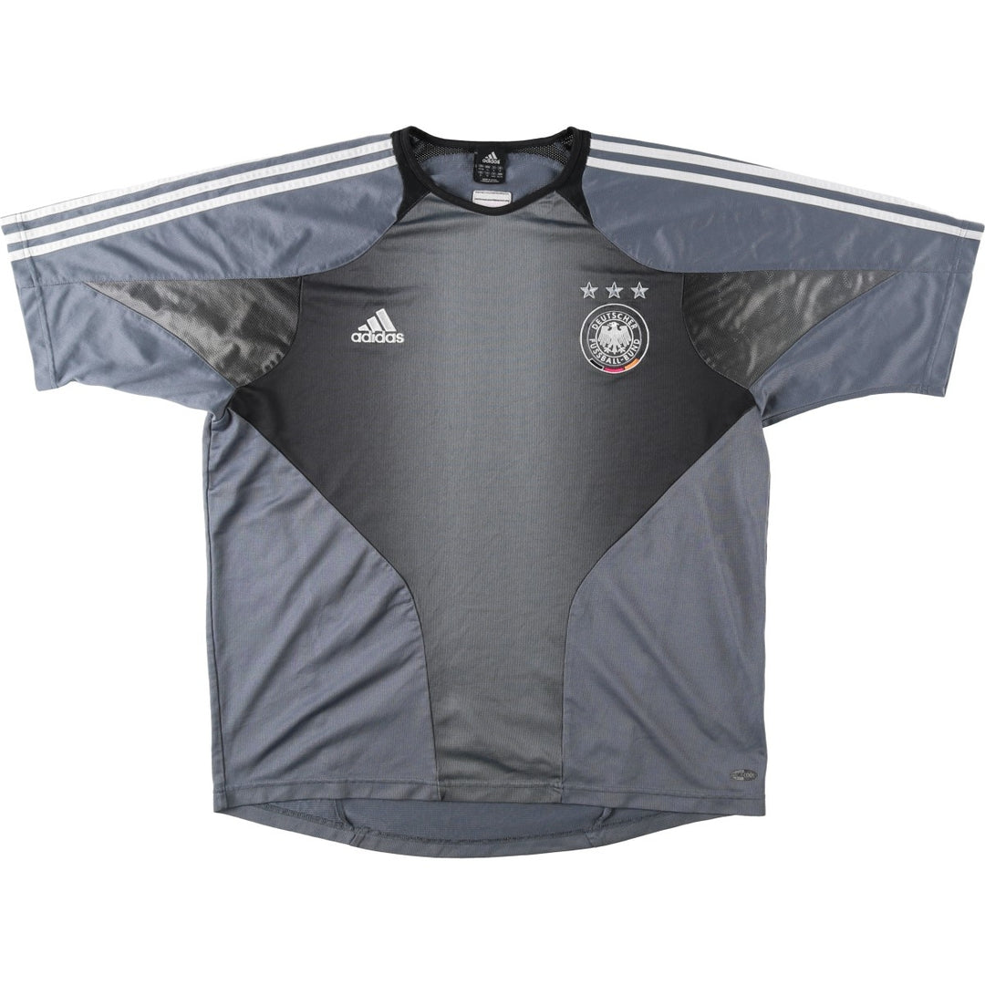 2000'S Adidas Germany National Football Team Game Shirt, Men's Size XL (approx.) polyester gray type Vintage Second Hand
