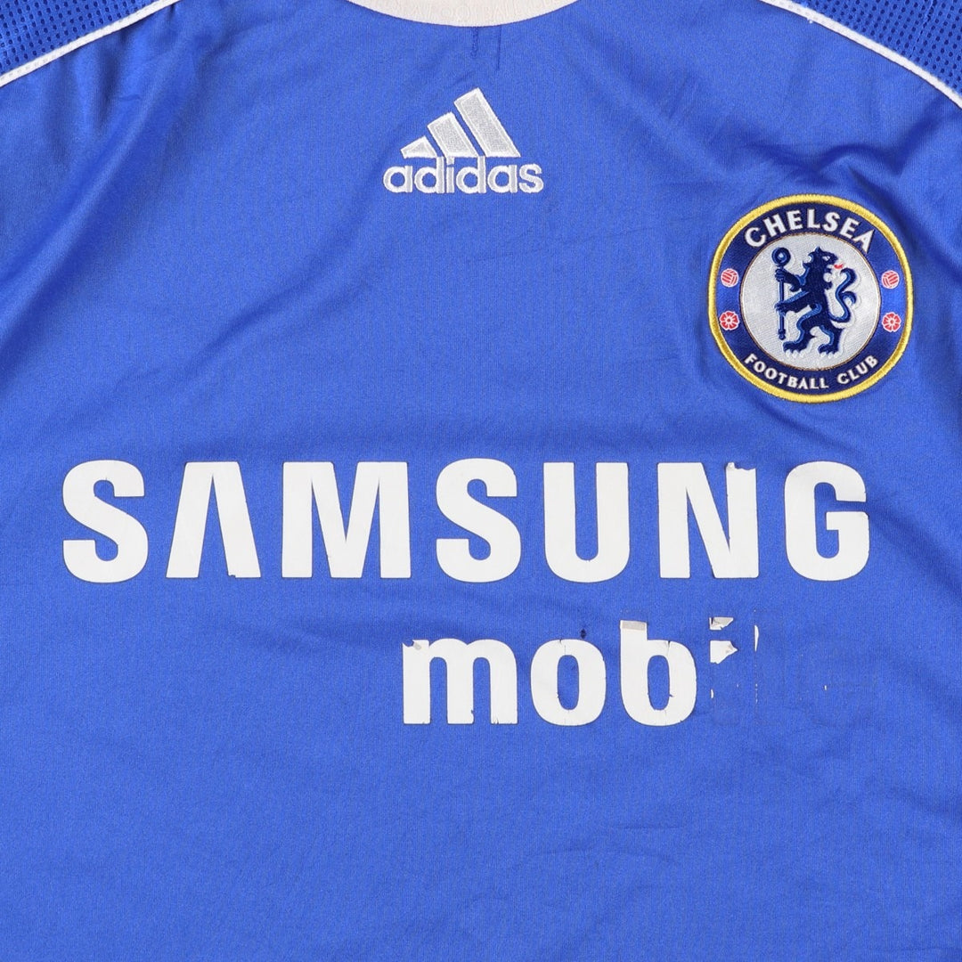 2000'S Adidas Premier League Chelsea FC soccer jersey game shirt, men's size L (approx.) polyester blue type Vintage Second Hand