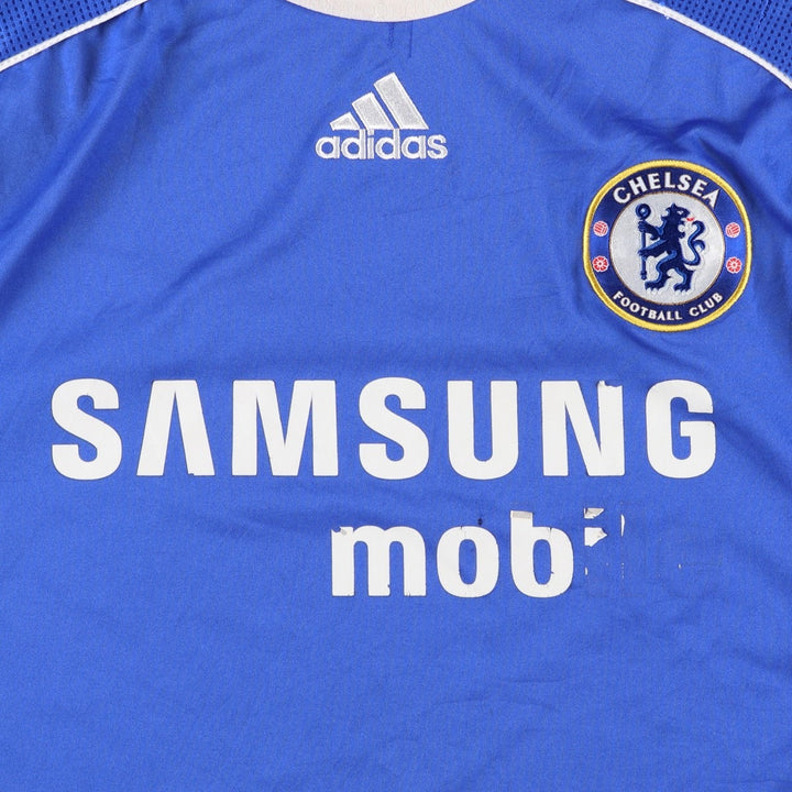 2000'S Adidas Premier League Chelsea FC soccer jersey game shirt, men's size L (approx.) polyester blue type Vintage Second Hand