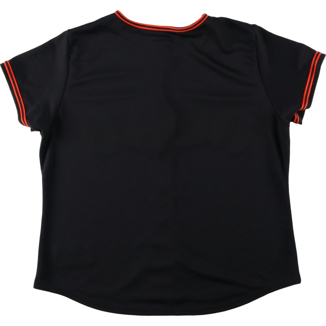 Majestic MLB San Francisco Giants Game Shirt Baseball Shirt Made in USA Men's Size M polyester black type Vintage Second Hand