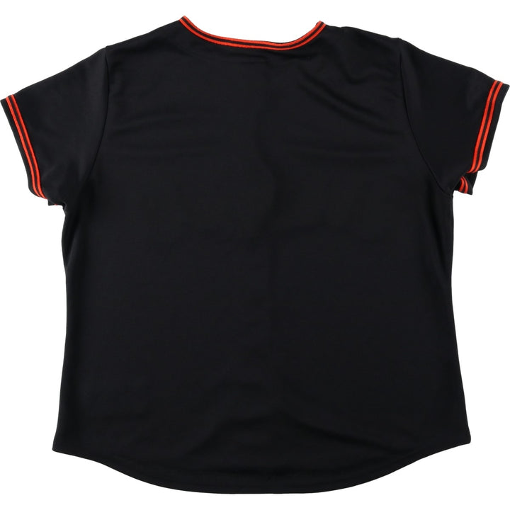 Majestic MLB San Francisco Giants Game Shirt Baseball Shirt Made in USA Men's Size M polyester black type Vintage Second Hand
