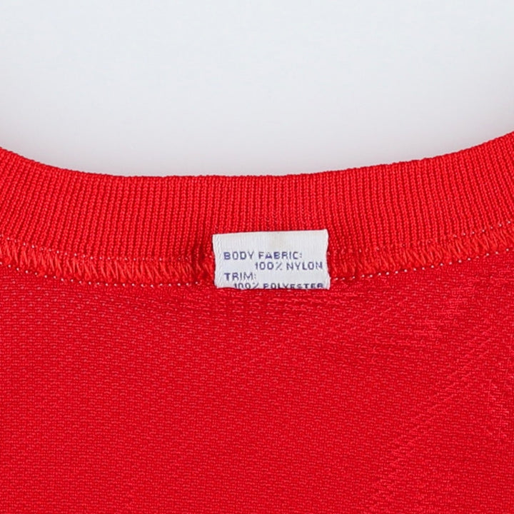 90'S Champion Philadelphia 76ers Mesh Game Shirt Replica Uniform, Men's Size L (Equivalent), Vintage Nylon red type Vintage Second Hand
